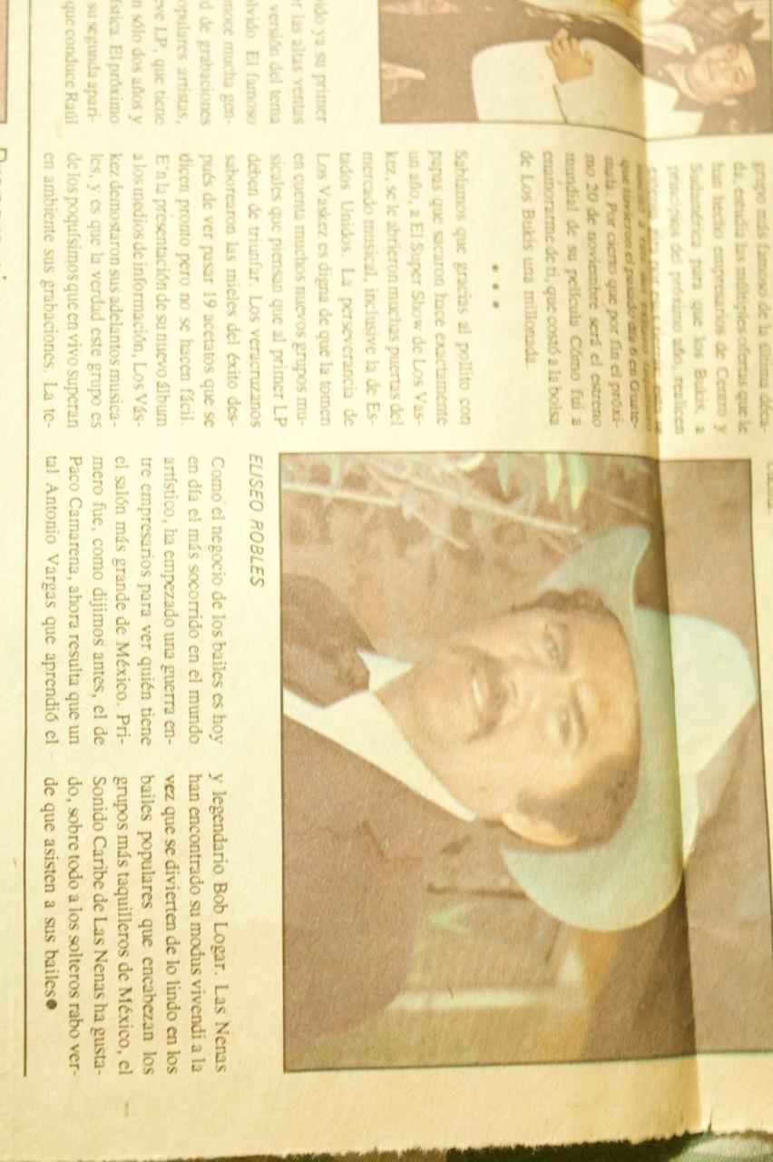 Eliseo Robles recorte de periódico 1970